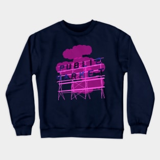 Pike Place Pink Crewneck Sweatshirt